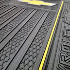 Premium Sideless Seat Cover Bundle Set with Floor Mats & Steering Wheel Cover – for Chevrolet Cars, Trucks, and SUVs - Yupbizauto