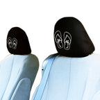 Pair of Embroidery Flip Flops Design Car Truck Seat Headrest Covers - Yupbizauto