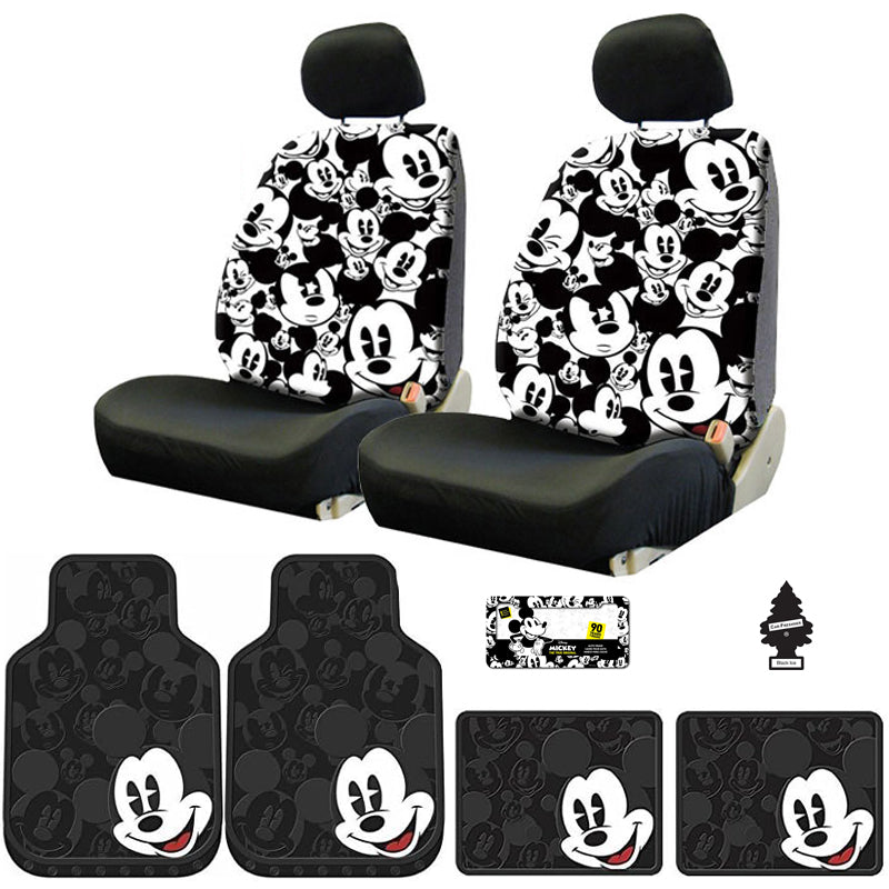 Disney Mickey Mouse Car Accessories 8-Piece Bundle
