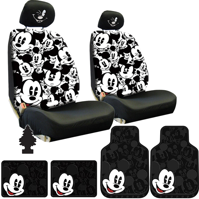 Disney Mickey Mouse Car Accessories 8-Piece Bundle