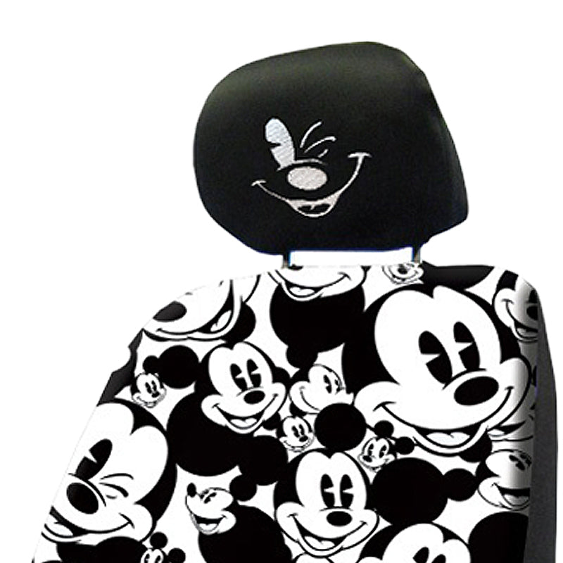Mickey Mouse 5-Piece Front Seat Cover and Headrest Bundle