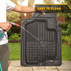 Caterpillar Heavy Duty 2-Piece Black Rubber Floor Mats with Air Freshener