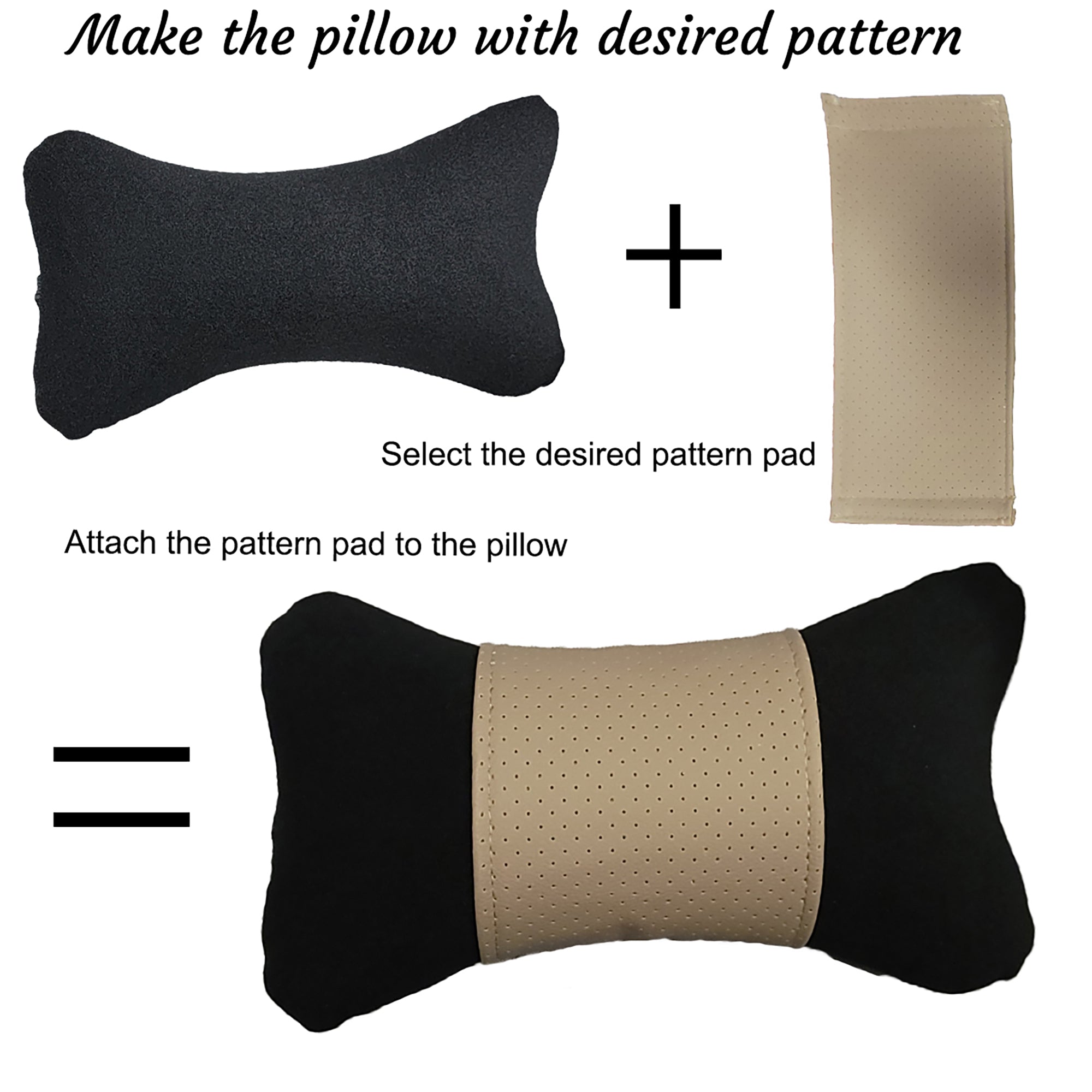 Ultimate Comfort and Neck Pain Relief Yupbizauto Car Seat Neck Pillow Cushion with Washable Interchangeable Pattern Pad and Ergonomic Design - Yupbizauto