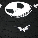 Yupbizauto 9 Pieces Nightmare Before Christmas Jack Skellington Car Truck SUV Seat Covers Rubber Front and Rear Floor Mat Set with Little Tree Air Freshener Bundle Set - Yupbizauto