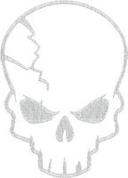 embroidery skull design