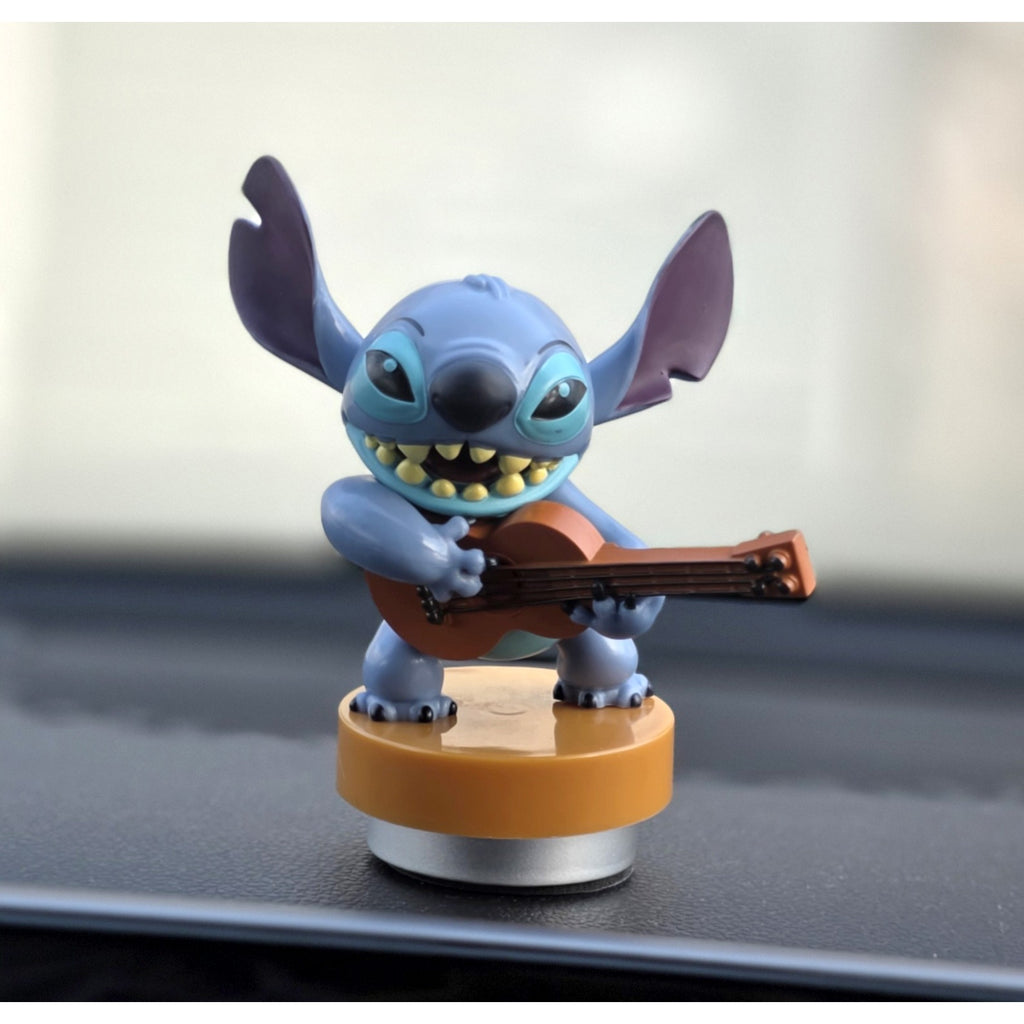 Disney Stitch Dash Dancer Bobblehead Car Dashboard Figure – Guitar Player