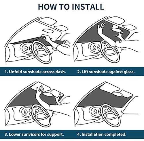 Plasticolor 003956W01 Jeep Wrangler Specific Accordion Sunshade - Yupbizauto