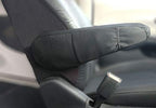Yupbizauto Armrest Covers with Storage Pocket for Cars SUV and Minivan Solid Black Polyester Universal Size- Set of 2 - Yupbizauto
