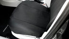 New Black Flat Cloth Universal Fit Car Seat Covers with Large American Flag Logo Headrest Covers Support 60/40 Split Seats - Yupbizauto
