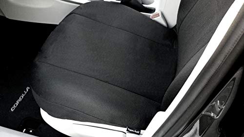 New Black Flat Cloth Universal Fit Car Truck SUV Seat Covers With Embroidery Logo Headrest Covers Support 60/40 Split Seats (Live Laugh Love) - Yupbizauto