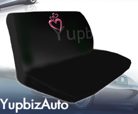 Yupbizauto New Large Pink Heart Car Truck SUV Seat Covers with Embroidery Logo Headrest Covers Floor Mats Gift Set for Women Universal Size - Yupbizauto