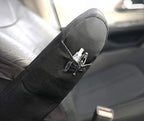 Yupbizauto Armrest Covers with Storage Pocket for Cars SUV and Minivan Solid Black Polyester Universal Size- Set of 2 - Yupbizauto