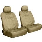Yupbizauto New Premium Grade Velour Fabric Car Seat Covers Full Set in Grey Front and Rear Split Bench Seat Cover. Easy to Install, Interior Covers for Auto Truck Van SUV Bundle Air Freshener - Yupbizauto