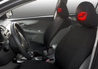 Embroidery Red LIp Logo Design Auto Truck SUV Car Seat Headrest Cover Accessory 1 Piece - Yupbizauto