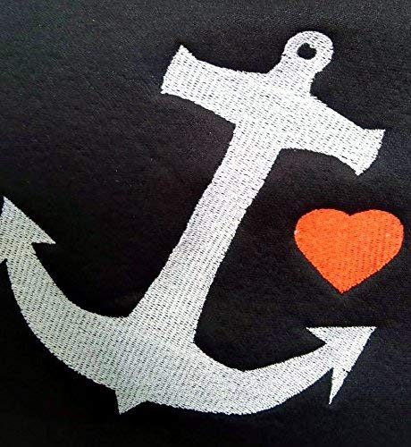 New Yupbizauto Black Flat Cloth Universal Fit Car Truck SUV Seat Covers With Embroidery Logo Headrest Covers Support 60/40 Split Seats (Anchor) - Yupbizauto