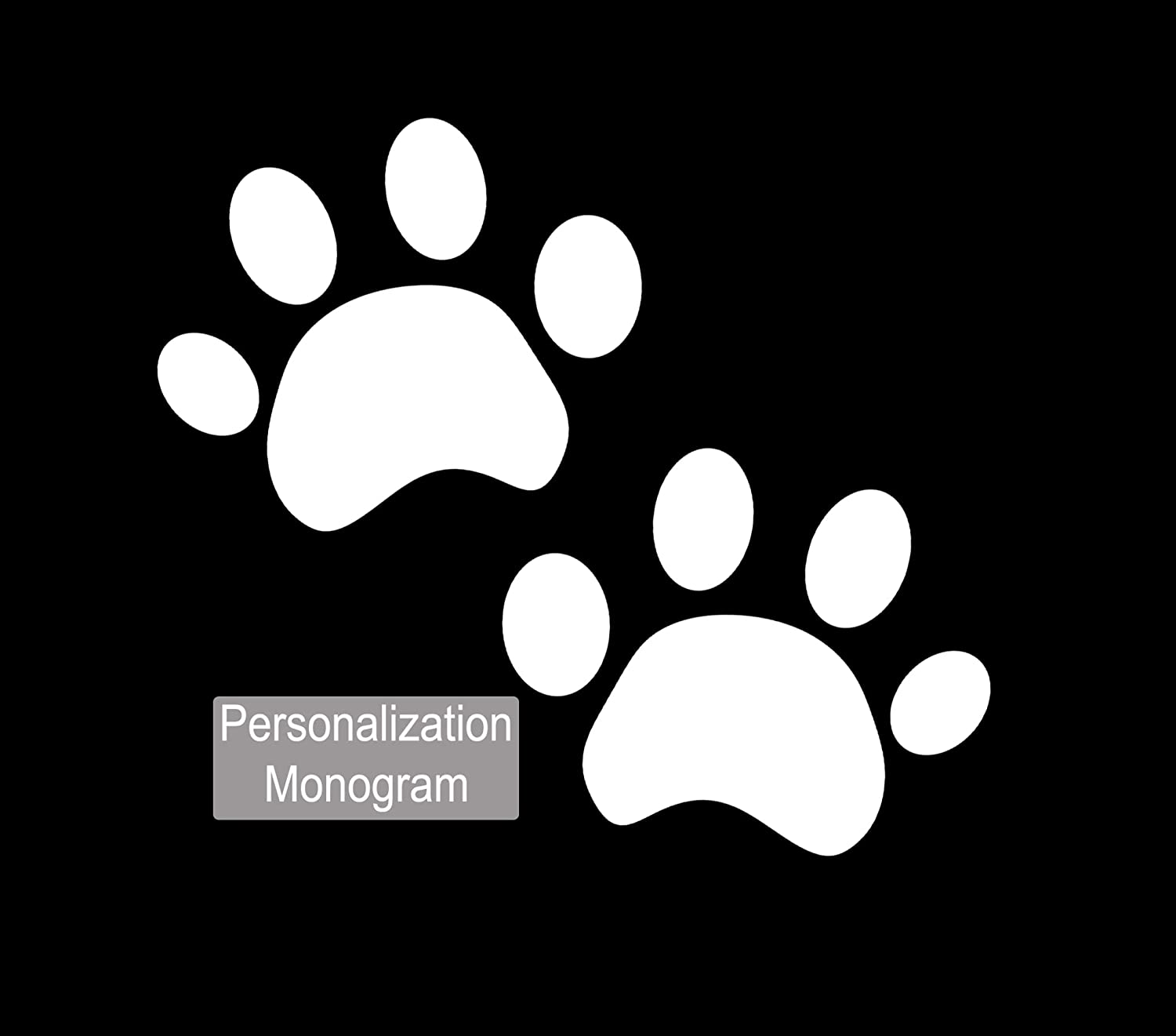 YupbizAuto Personalized Embroidery Animal Paw Logo Auto Truck SUV Car Seat Headrest Cover Accessory 1 Piece - Yupbizauto