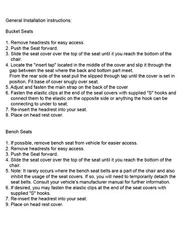 New Black Flat Cloth Universal Fit Car Truck SUV Seat Covers With Embroidery Logo Headrest Covers Support 60/40 Split Seats (Live Laugh Love) - Yupbizauto