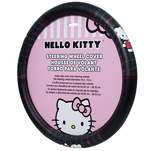 Plasticolor 006786R01 Hello Kitty Core Waving Speed Grip Steering Wheel Cover - Yupbizauto