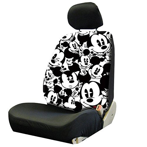 Yupbizauto Disney Mickey Mouse Design Fabric Car Seat Covers Accessories Set with Air Freshener - Yupbizauto