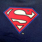 Pair DC Comic Superman Logo Car Seat Covers Shoulder Pads Set from BDK Bundle with Air Freshener - Yupbizauto