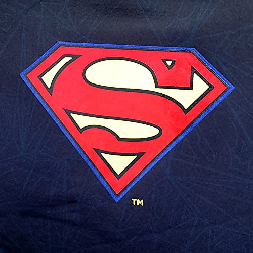 Pair DC Comic Superman Logo Car Seat Covers Shoulder Pads Set from BDK Bundle with Air Freshener - Yupbizauto