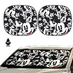 Disney Mickey Expressions Design  Auto Car Accessory Windshield Spring Sunshade  2 Piece with Gift - Yupbizauto