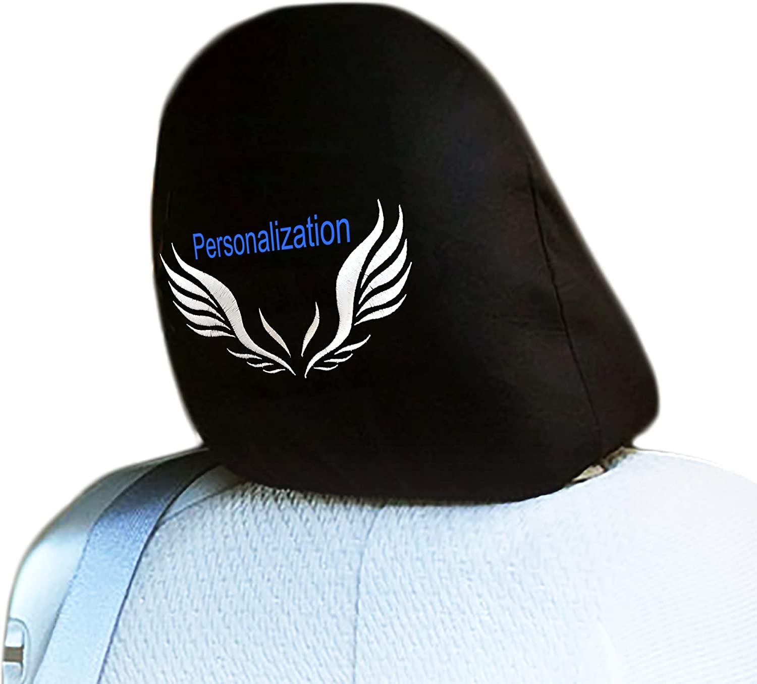YupbizAuto Personalized Embroidery Wing Logo Auto Truck SUV Car Seat Headrest Cover Accessory - Yupbizauto