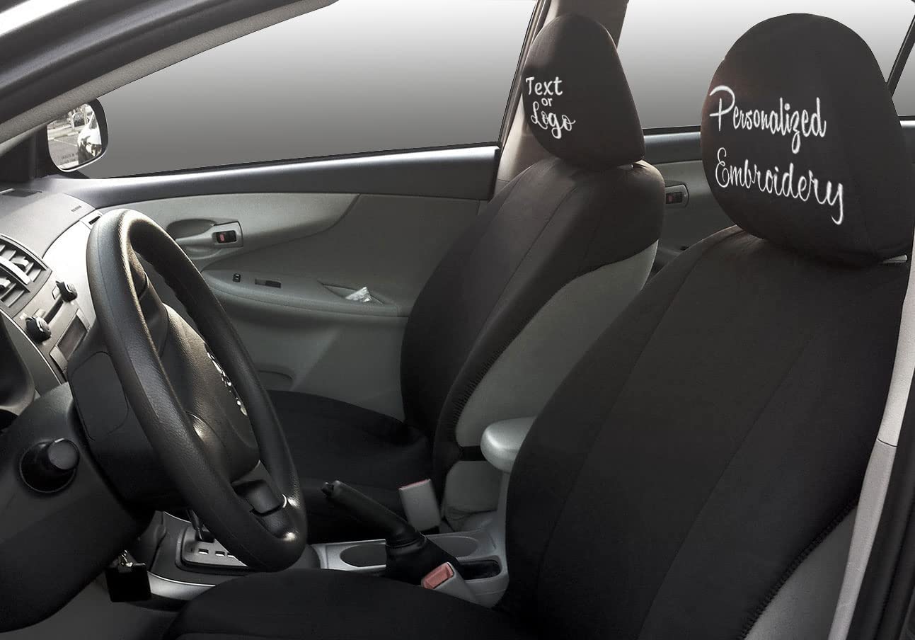 Customized Personalized Embroidery Auto Truck SUV Car Seat Headrest Cover 