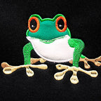 Yupbizauto Embroidery Frog Logo Flat Cloth Car Truck SUV Seat Cover Full Sets for Women Men,Universal Fit - Yupbizauto