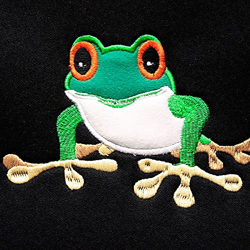 Yupbizauto Embroidery Frog Logo Flat Cloth Car Truck SUV Seat Cover Full Sets for Women Men,Universal Fit - Yupbizauto