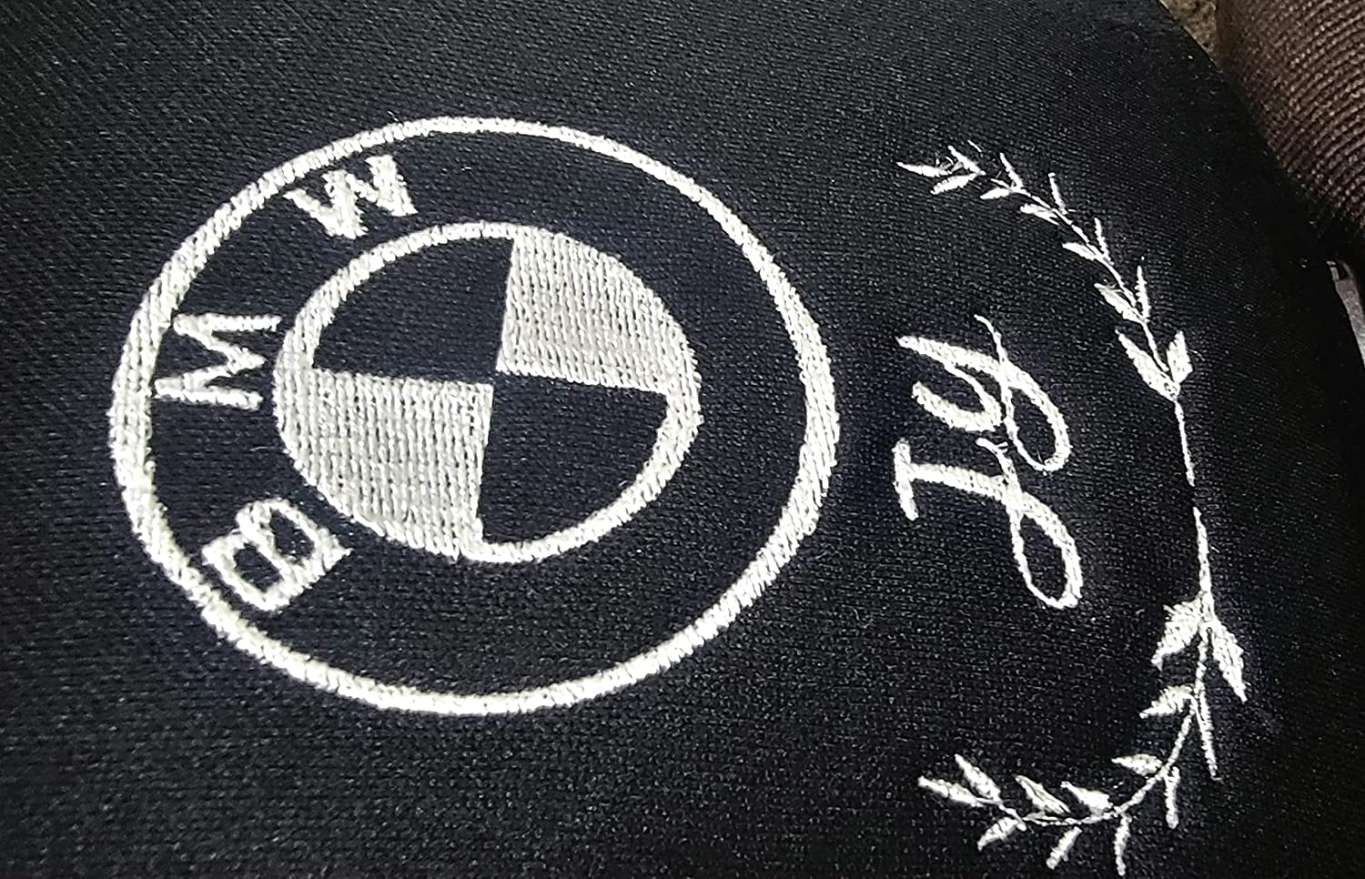 YupbizAuto Customized Personalized Embroidery Monogram Auto Truck SUV Car Logo Seat Headrest Cover - Yupbizauto