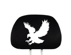 Embroidery Eagle Logo Design Auto Truck SUV Car Seat Headrest Cover Accessory 1 Piece - Yupbizauto