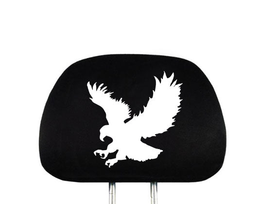 Embroidery Eagle Logo Design Auto Truck SUV Car Seat Headrest Cover Accessory 1 Piece - Yupbizauto