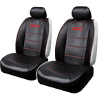 Pair of Plasticolor Premium 3 Piece Sideless Car Truck or SUV Seat Cover with GMC Logo and Cargo Pocket Compatible with GMC - Yupbizauto