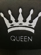 Embroidery Queen Design Auto Truck SUV Car Seat Headrest Cover Accessory 1 Piece - Yupbizauto