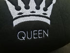 Embroidery Queen Design Auto Truck SUV Car Seat Headrest Cover Accessory 1 Piece - Yupbizauto