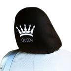 Embroidery Queen Design Auto Truck SUV Car Seat Headrest Cover Accessory 1 Piece - Yupbizauto