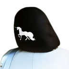 Embroidery Unicorn Logo Design Auto Truck SUV Car Seat Headrest Cover Accessory 1 Piece - Yupbizauto