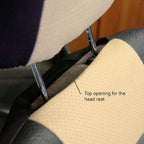 Yupbizauto - Synthetic Leather Car Truck SUV Seat Covers Set Premium Grade Black and Tan Quality Seat Protection - Universal Size - Airbag Compatible - Support 60 40 Split Seats - Yupbizauto