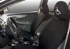 Handicap Sign Design Auto Truck SUV Car Seat Headrest Cover Accessory 1 Piece - Yupbizauto