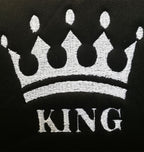 Embroidery King Design Auto Truck SUV Car Seat Headrest Cover Accessory 1 Piece - Yupbizauto