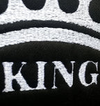 Embroidery King Design Auto Truck SUV Car Seat Headrest Cover Accessory 1 Piece - Yupbizauto