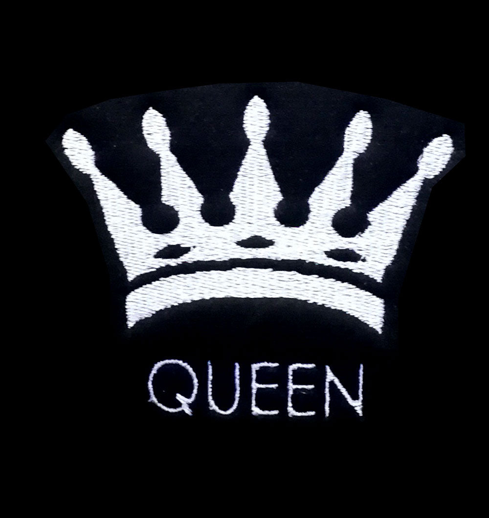 Yupbizauto Personalized Embroidery Queen Crown Logo Auto Truck SUV Car Seat Headrest Cover Accessory - Yupbizauto