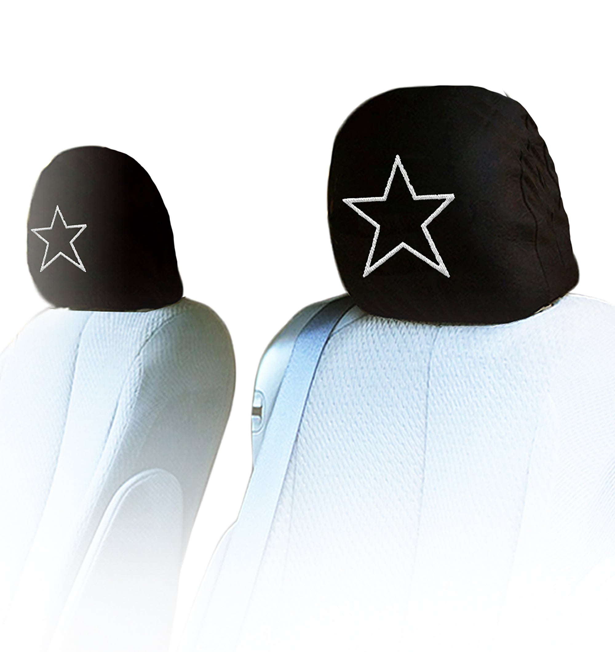 car headrest covers with embroidery star design