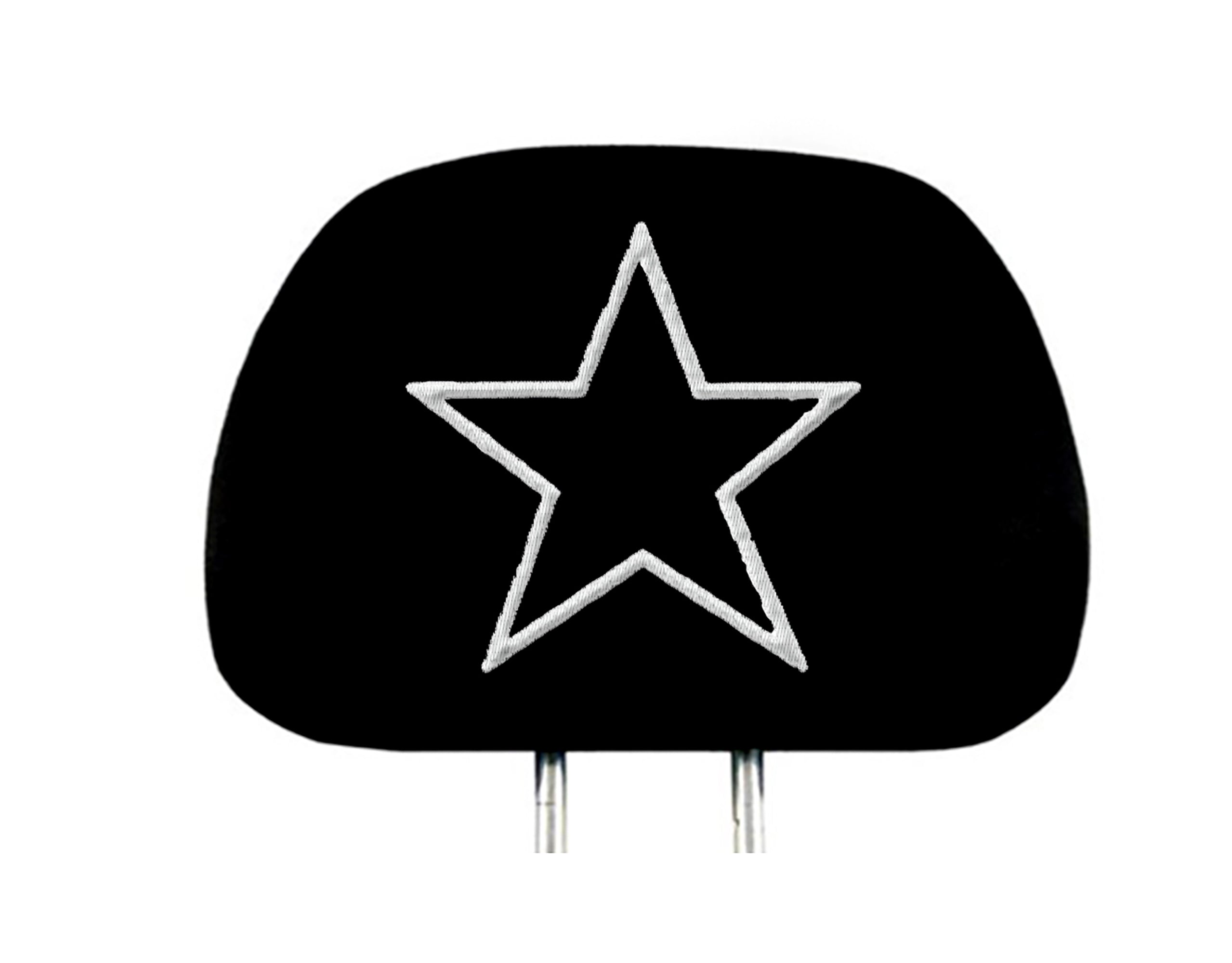 Star Design Auto Truck SUV Car Seat Headrest Cover Accessory Pair - Yupbizauto