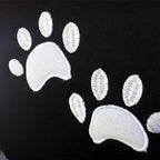 Embroidery White Paw Logo Design Auto Truck SUV Car Seat Headrest Cover Accessory 1 Piece - Yupbizauto