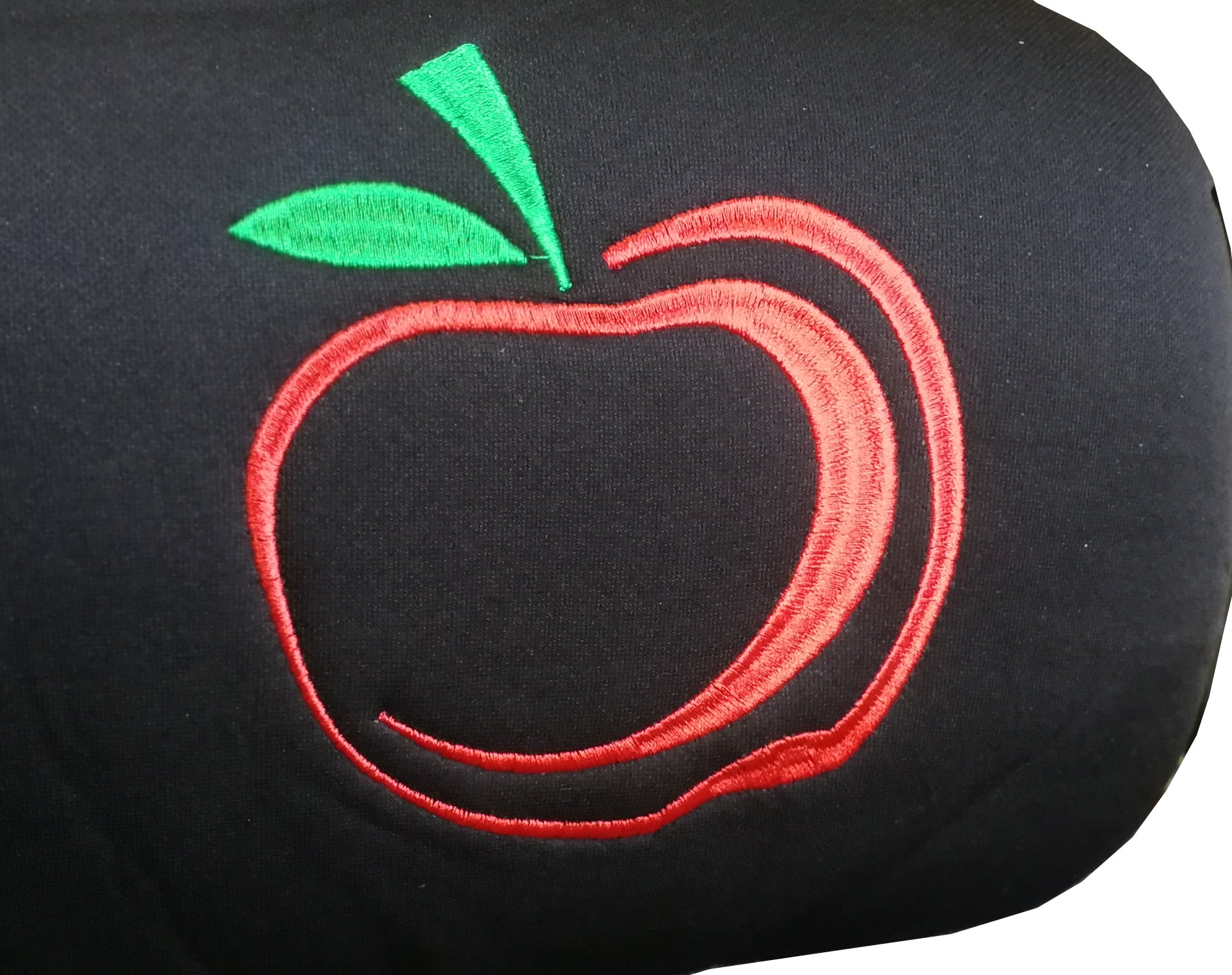Embroidery Red Apple Logo Design Auto Truck SUV Car Seat Headrest Cover Accessory 1 Piece - Yupbizauto